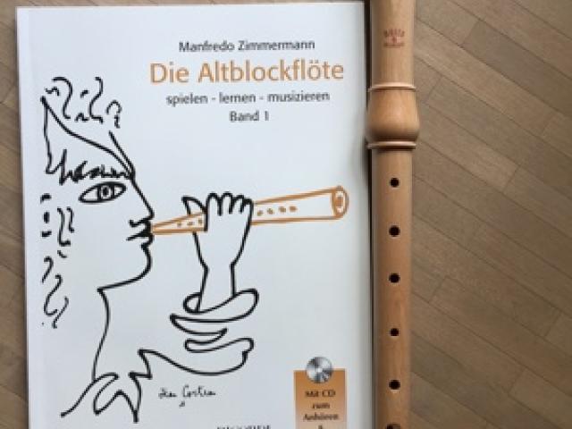 Ladenneue Altblockflöte von Moeck inklusive Lehrbuch - 1